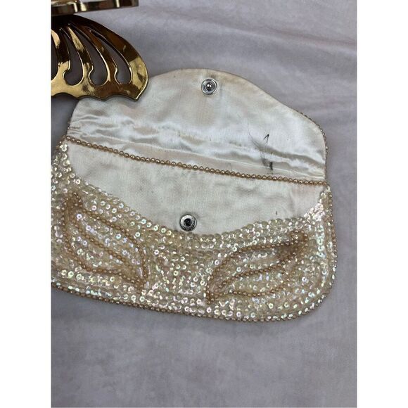 Vintage 1960s Beaded Clutch - Picture 3 of 5